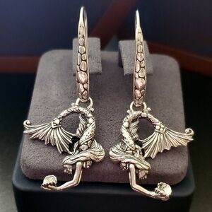 925‎ Sterling Silver Mermaid Earrings
